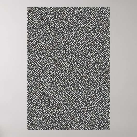 複雑な幾何反復パターン ポスター (正面)