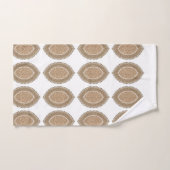 複雑な幾何学的なモティを持つ長方形の敷物 バスタオルセット (ハンドタオル)