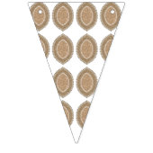 複雑な幾何学的なモティを持つ長方形の敷物 バンティングフラッグ (第3の旗)