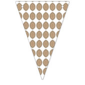 複雑な幾何学的なモティを持つ長方形の敷物 バンティングフラッグ (第1の旗)