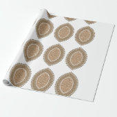 複雑な幾何学的なモティを持つ長方形の敷物 ラッピングペーパー (アンロールド)