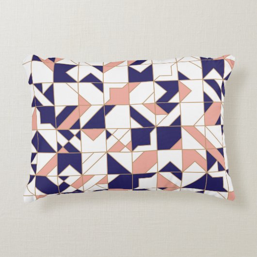 複雑な幾何学的なヴィンテージモダン、シームレスなパターン アクセントクッション (正面)