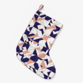 複雑な幾何学的なヴィンテージモダン、シームレスなパターン スモールクリスマスストッキング (正面 (吊り時))