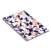 複雑な幾何学的なヴィンテージモダン、シームレスなパターン ノートブック (右側)