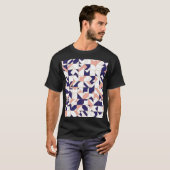 複雑な幾何学的なヴィンテージモダン、シームレスなパターン Tシャツ (正面フル)