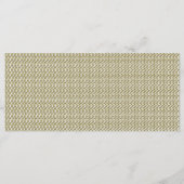 複雑な幾何学的パターンを持つ長方形のラグ メニュー (裏面)