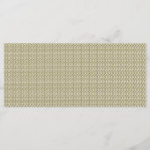 複雑な幾何学的パターンを持つ長方形のラグ メニュー (正面)