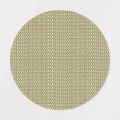 複雑な幾何学的パターンを持つ長方形のラグ ラベル (デザイン1)