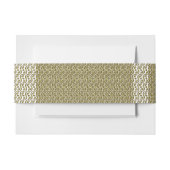 複雑な幾何学的パターンを持つ長方形のラグ 招待状ベリーバンド (正面例)