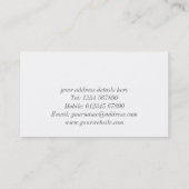 複雑な建物の名刺 名刺 (裏面)