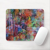 複雑な抽象芸術カラー質感 マウスパッド (マウス)