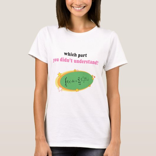 複雑な数学の同等化 Tシャツ (正面)