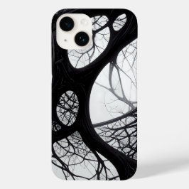 複雑な暗い根オーガニック模様のケース Case-Mate iPhone 14ケース