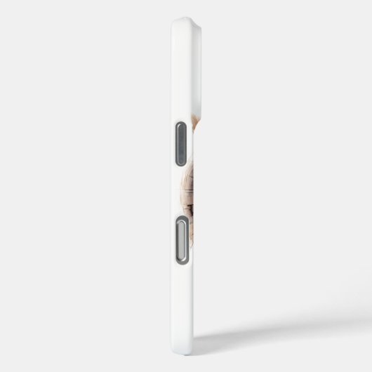 複雑な木製の雪フクロウの彫刻 Case-Mate iPhoneケース (裏面 / 右)