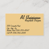 複雑な格子パターン縁どテンプレート 名刺 (裏面)