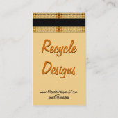 複雑な格子パター縁どンアートワークテンプレート 名刺 (正面)