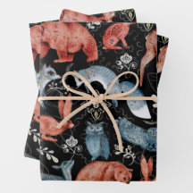 複雑な森の動物の模様