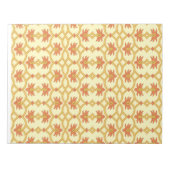 複雑な模様の黄色と白の背景 ノートパッド (正面)
