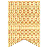 複雑な模様の黄色と白の背景 バンティングフラッグ (第2の旗)