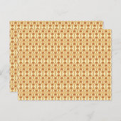 複雑な模様の黄色と白の背景 ポストカード (正面/裏面)