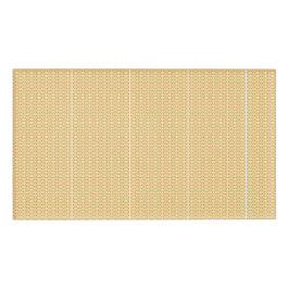 複雑な模様の黄色と白の背景 名札