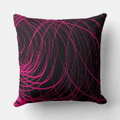 複雑な渦巻のピンク-装飾用クッション クッション (裏面)