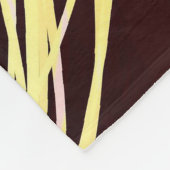 複雑な渦巻の金赤フリースブランケット フリースブランケット (角)