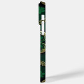 複雑な濃い緑のアイルランドのシャムロック Case-Mate iPhoneケース (裏面 / 左)