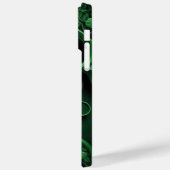 複雑な濃い緑のアイルランドのシャムロック Case-Mate iPhoneケース (裏面 / 左)