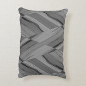 複雑な灰色の大理石のパターン アクセントクッション (裏面(縦))