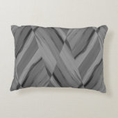 複雑な灰色の大理石のパターン アクセントクッション (裏面)