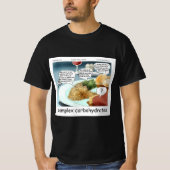 複雑な炭水化物哲学フードコミック Tシャツ (正面)