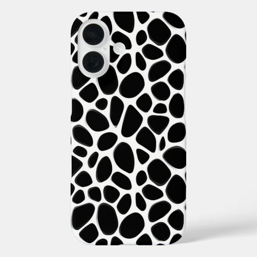 複雑な白黒パターン Case-Mate iPhoneケース (裏面)