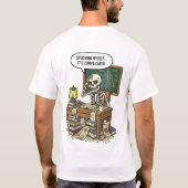 複雑な私の研究はおもしろ医学生 Tシャツ (裏面)