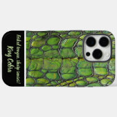 複雑な緑のヘビの革の模様 Case-Mate iPhoneケース (裏面 (横))