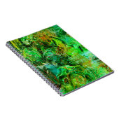 複雑な緑の質感 ノートブック (右側)