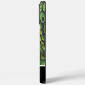 複雑な緑色の蛇行パターン Case-Mate iPhoneケース (裏面 / 左)