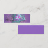 複雑な美しい スキニー名刺 (正面/裏面)