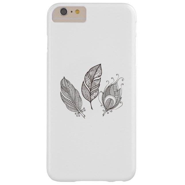複雑な羽の落書き Case-Mate iPhoneケース (裏面)