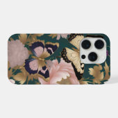 複雑な羽模様の2匹の蝶々 iPhoneケース (裏面横)