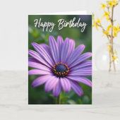 複雑な花の開花 誕生日カード カード (黄色い花)