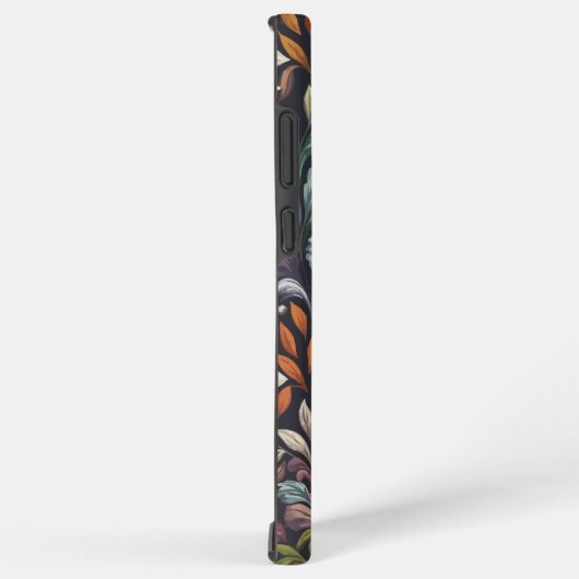 複雑な花柄 SAMSUNG GALAXYケース (右側面)