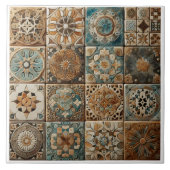 複雑な芸術的デザインを使ったセラミックタイル タイル (正面)