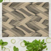 複雑な茶色の大理石のパターン キッチンタオル (折り畳み)