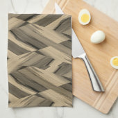 複雑な茶色の大理石のパターン キッチンタオル (四つ折り)