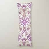 複雑な華美フローラpを特徴とする繊維デザイン ボディピロー (裏面 (縦))