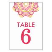 複雑な設定 テーブルナンバー (裏面)