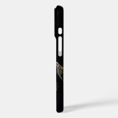 複雑な金ゴールドと真珠を持つブラックラブラドール Case-Mate iPhoneケース (裏面 / 左)