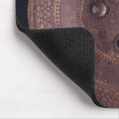 複雑な金ゴールドの装飾が付いている鋼鉄盾 マウスパッド (コーナー)