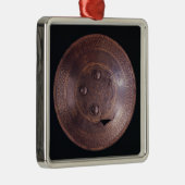 複雑な金ゴールドの装飾が付いている鋼鉄盾 メタルオーナメント (右)